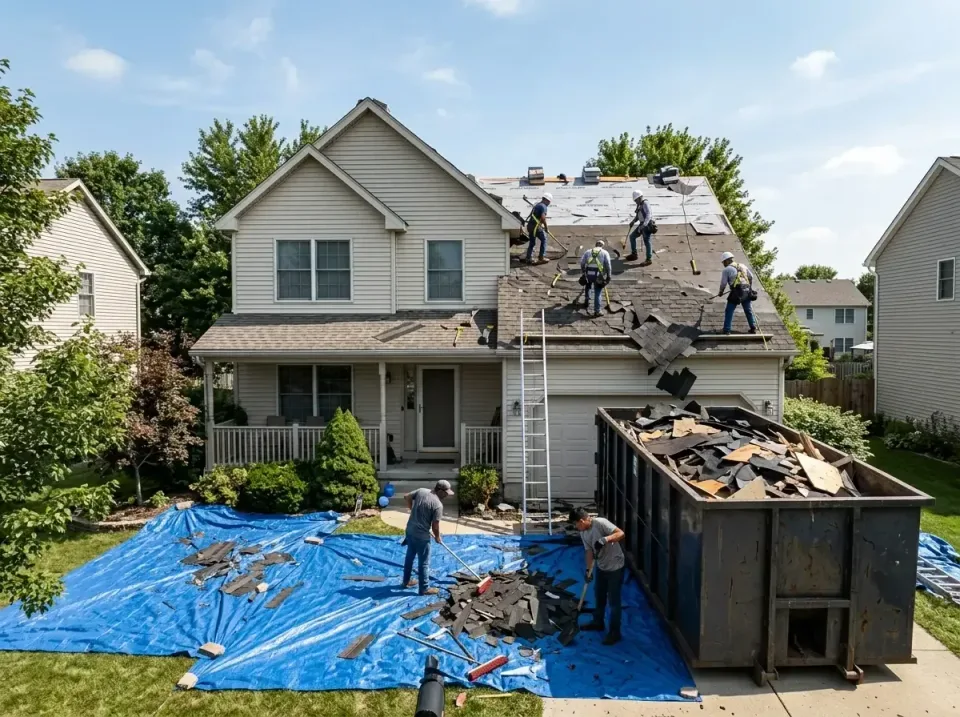 roof-replacement-debris-remova-004 — frequently asked questions, Cheapest Dumpster Rentals in North Terre Haute, IN